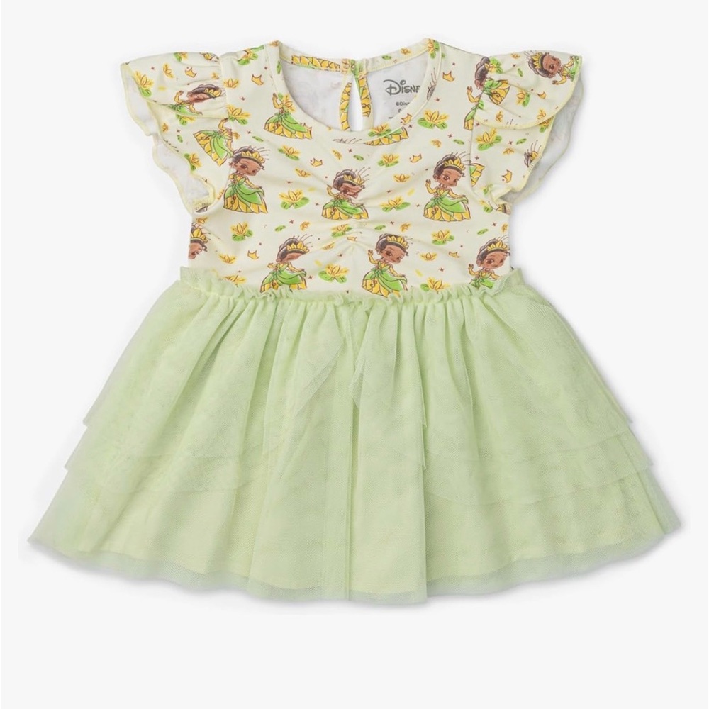 NWT! Monica + Andy Organic Disney Tiana Tulle Dress, Size 2T